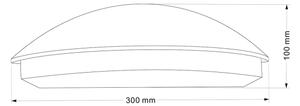 LED vonkajšie nástenné svietidlo ALABAMA LED/12W/230V IP54 čierne