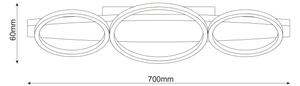 LED Stropné svietidlo MELISA LED/28W/230V 26,5x70 cm borovica