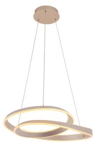 LED luster na lanku GLOW LED/75W/230V 4000K pr. 60 cm zlatý