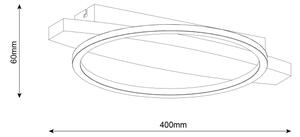 LED stropné svietidlo MELISA LED/12W/230V 30x40 cm borovica