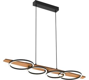 LED luster na lane MELISA LED/35W/230V borovica