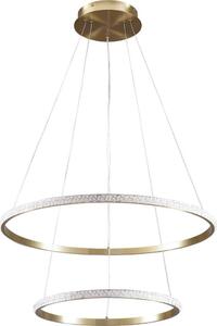 LED luster na lanku DIANA LED/44W/230V 4000K priemer 59 cm zlatý