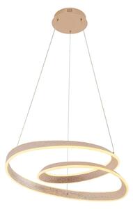LED luster na lanku GLOW LED/75W/230V 4000K pr. 60 cm zlatý