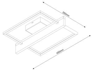 LED Stropné svietidlo LARYSA LED/11,5W/230V 35x45 cm borovica
