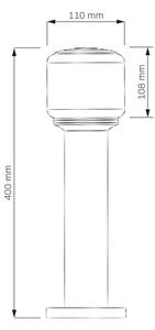 Vonkajšia lampa MADRID 1xE27/12W/230V 40 cm IP44 čierna