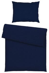 POSTEĽNÁ BIELIZEŇ, flanel, tmavomodrá, 140/200 cm Dieter Knoll - Obliečky & plachty