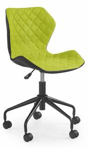 Detská stolička na kolieskach MATRIX – viac farieb zelená/čierna