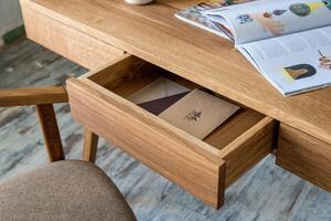 Kancelársky stôl z masívneho dubového dreva - 1200x650
