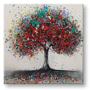 Maľovaný obraz na stenu STROM 60x60 cm - 60×60 cm / Klasický 2 cm