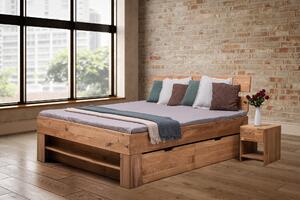 Masívna dubová posteľ Sofi 200x200 cm
