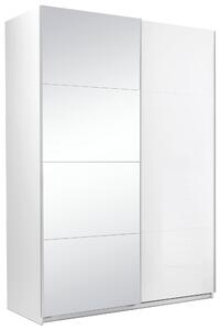 SKRIŇA S POSUVNÝMI DVERAMI, biela, 150/210/62 cm MID.YOU - Skrine, Online Only