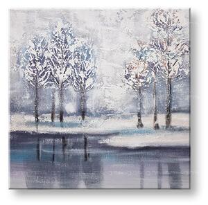 Maľovaný obraz na stenu STROMY 60x60 cm - 60×60 cm / Klasický 2 cm