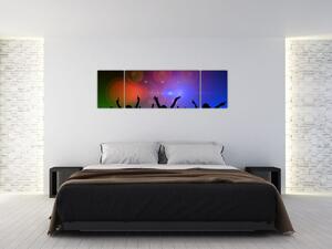 Farebný obraz - oslava (Obraz 170x50cm)