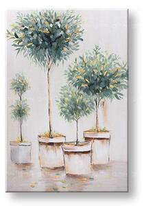Maľovaný obraz na stenu STROMY 60x90 cm - 60×90 cm / Klasický 2 cm