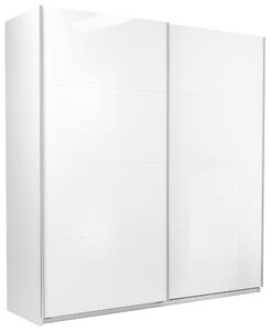SKRIŇA S POSUVNÝMI DVERAMI, biela, 200/210/62 cm MID.YOU - Skrine, Online Only