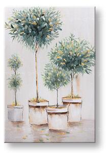 Maľovaný obraz na stenu STROMY 60x90 cm - 60×90 cm / Klasický 2 cm