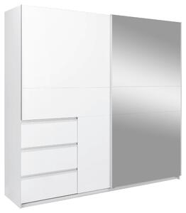 SKRIŇA S POSUVNÝMI DVERAMI, biela, 215/210/61,5 cm P & B - Skrine, Online Only