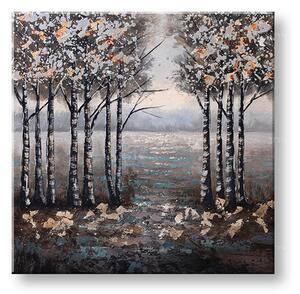 Maľovaný obraz na stenu STROMY 70x70 cm - 70×70 cm / Premium 4 cm
