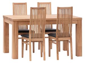 Kuchynský stôl Korund z dubového dreva (vrchná doska 2,2 cm) - 1200x800x22mm