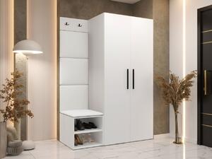 Mirjan24 Predsieň Hekurt IV, Farby: Biela, Dostupné poťahy: ekokoža Soft 017 (biela) 5903211432811