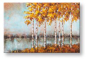 Maľovaný obraz na stenu STROMY 90x60 cm - 90×60 cm / Premium 4 cm