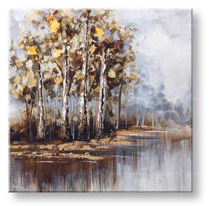 Maľovaný obraz na stenu STROMY 60x60 cm - 60×60 cm / Klasický 2 cm