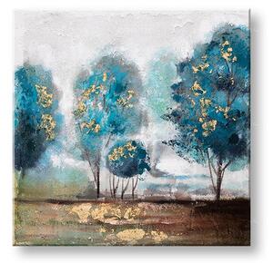 Maľovaný obraz na stenu STROMY 60x60 cm - 60×60 cm / Klasický 2 cm