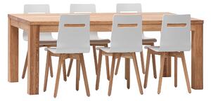 Kuchynský stôl Korund z dubového dreva (vrchná doska 2,2 cm) - 1200x800x22mm