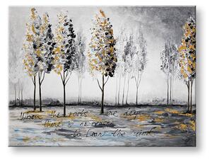 Maľovaný obraz na stenu STROMY - 120×90 cm / Klasický 2 cm
