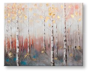 Maľovaný obraz na stenu STROMY 100x80 cm - 100×80 cm / Klasický 2 cm