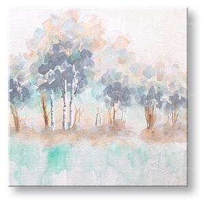 Maľovaný obraz na stenu STROMY 60x60 cm - 60×60 cm / Klasický 2 cm