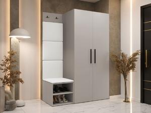 Mirjan24 Predsieň Hekurt IV, Farby: kašmír, Dostupné poťahy: ekokoža Soft 017 (biela) 5903211432927