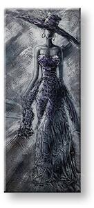 Maľovaný obraz na stenu ŽENA 50x120 cm - 50×120 cm / Klasický 2 cm