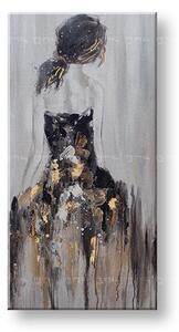 Maľovaný obraz na stenu ŽENA 50x100 cm - 50×100 cm / Klasický 2 cm