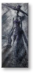 Maľovaný obraz na stenu ŽENA 50x120 cm - 50×120 cm / Klasický 2 cm