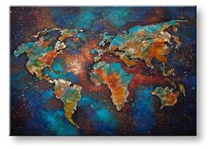 Maľovaný obraz na stenu ZEM 100x70 cm - 100×70 cm / Premium 4 cm