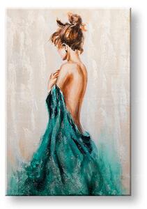 Maľovaný obraz na stenu ŽENA 60x90 cm - 60×90 cm / Klasický 2 cm