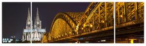 Obraz osvetleného mosta (Obraz 170x50cm)