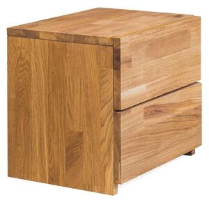 Úzky nočný stolík Montana z dubového dreva