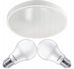 ECOLIGHT LED stropné svietidlo 2x E27 + 2x žiarovka Philips E27 10W 1055lm