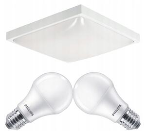 ECOLIGHT LED stropné svietidlo 2xE27 + 2x žiarovka Philips E27 10W