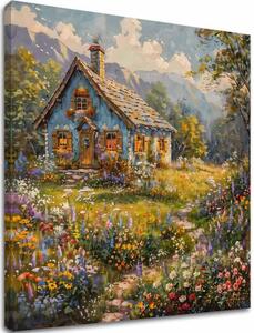 Obraz krajiny na plátne Letná skrýša - 60x60 cm