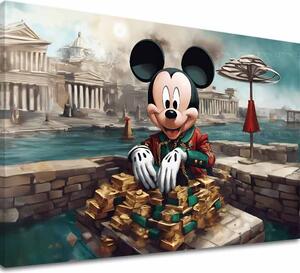 Obraz na plátne - Bohatý Mickey Mouse | rôzne rozmery - 60x90 cm