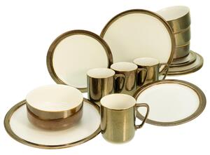 KOMBINOVANÝ SERVIS, 16-dielne, kamenina Creatable - Online Only bytové doplnky, Online Only