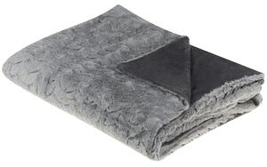 Deka sivá polyester 150 x 200 cm bez vzoru jednofarebná prikrývka moderný štýl doplnky obývačka spálňa