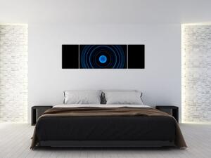 Modré kruhy - obraz (Obraz 170x50cm)