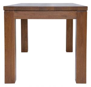 Jedálenský stôl Korund dubový lak rustikálny (vrchná doska 4 cm) - 2400x1000x40 mm
