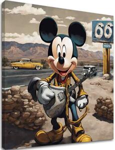 Obraz na plátne - Mickey Mouse Country Spevák | rôzne rozmery - 60x60 cm