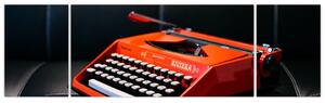 Obraz červeného písacieho stroja (Obraz 170x50cm)