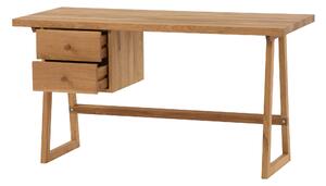 Moderný pracovný stôl z masívneho dubového dreva